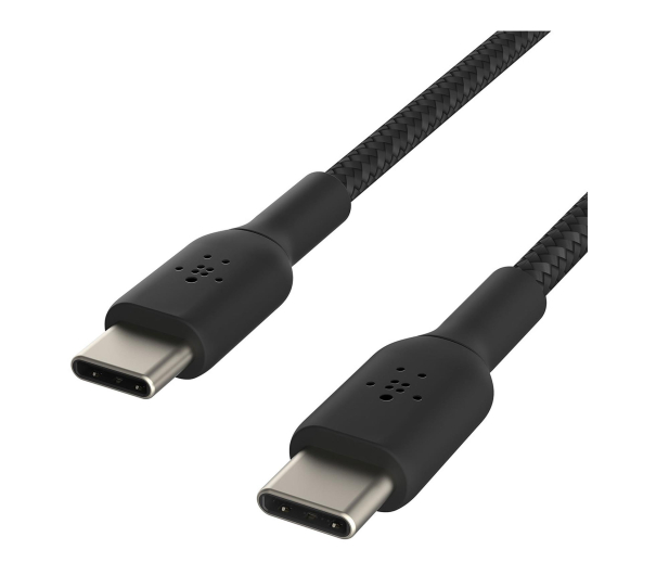 Belkin Kabel USB C na USB C 60W oplot, czarny 0,15m - 1330479 - zdjęcie